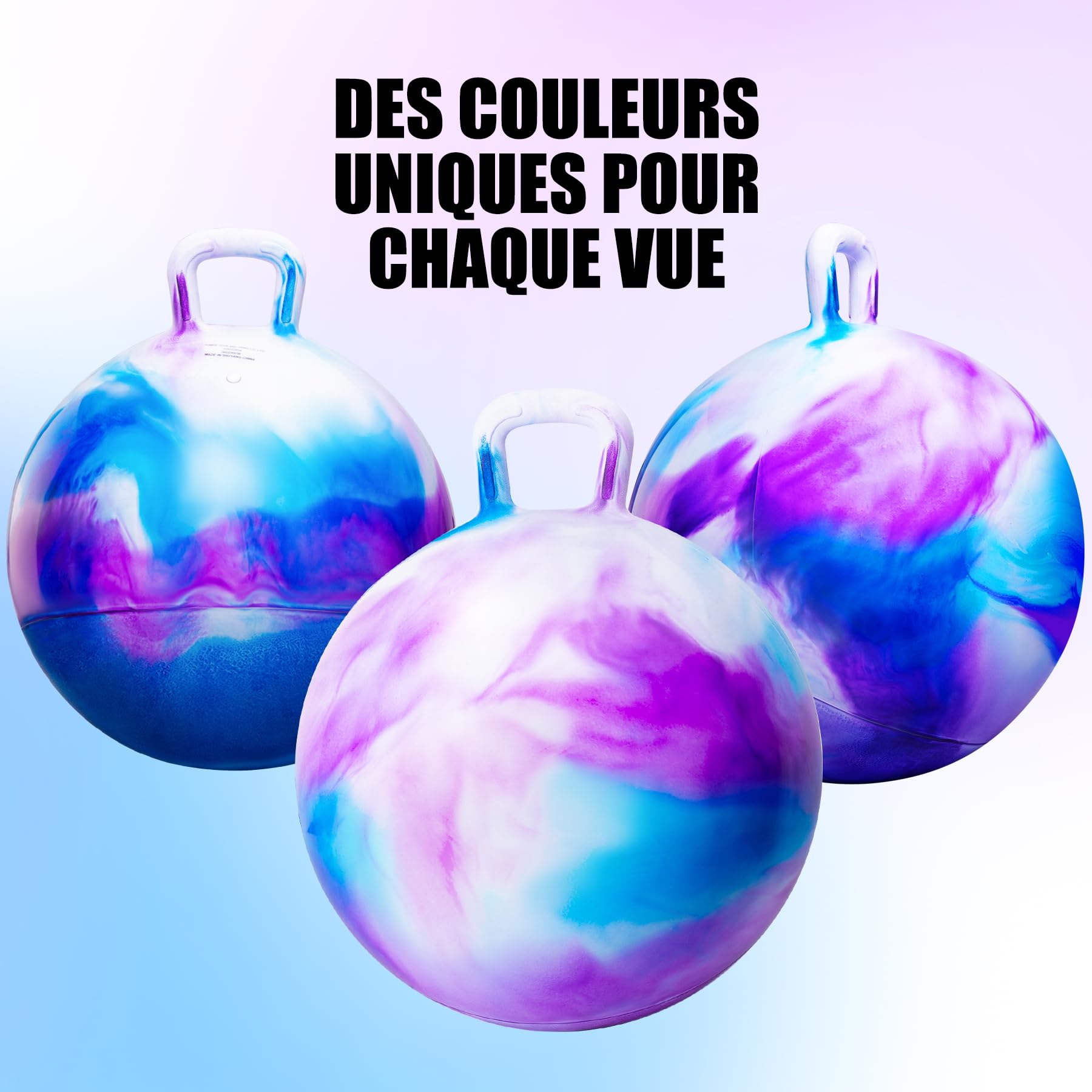 U&C Planet Ballon Sauteur Gonflable 45 cm pour Enfants 100 KG Jouet 3-6 Ans