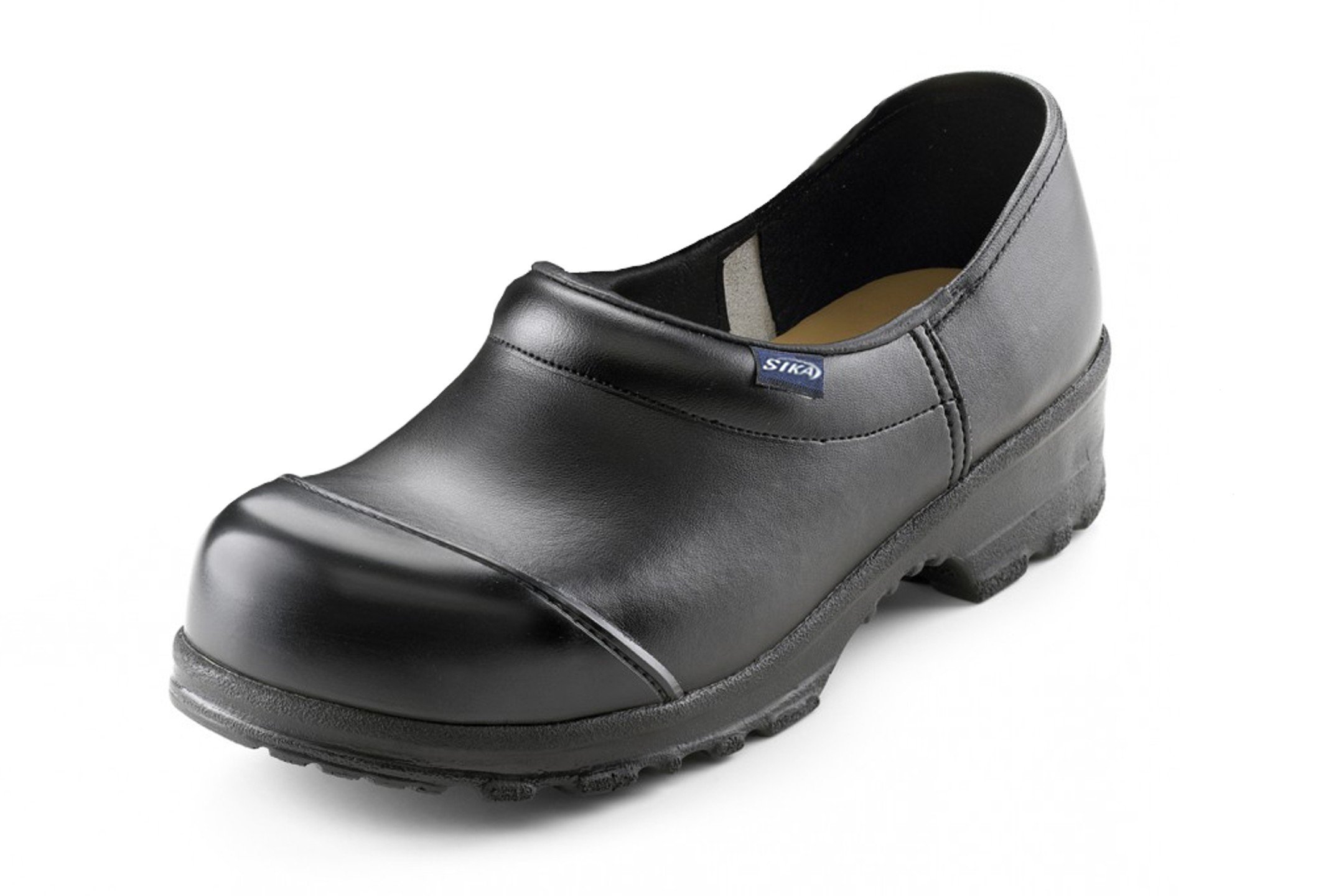 SIKA 892 Flex LBS - with Toe Cap - Suitable for Pharmaceutical, Food Industry, Hospital and Care, Gastronomy (HORECA) and Kitchen - Black - Men 9.5 / Women 11