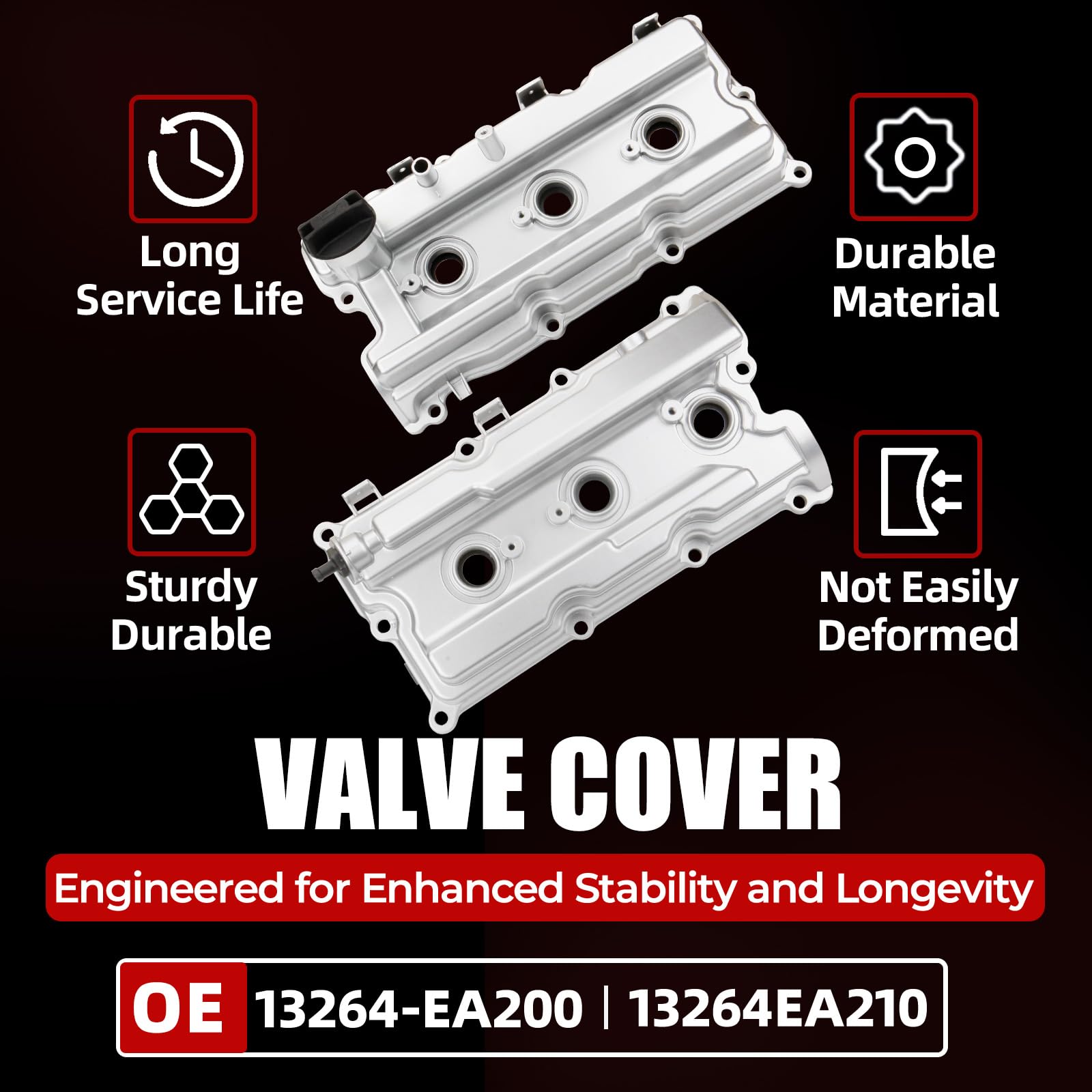 Amazon.com: MITZONE Aluminum Valve Cover Set Compatible with 2010