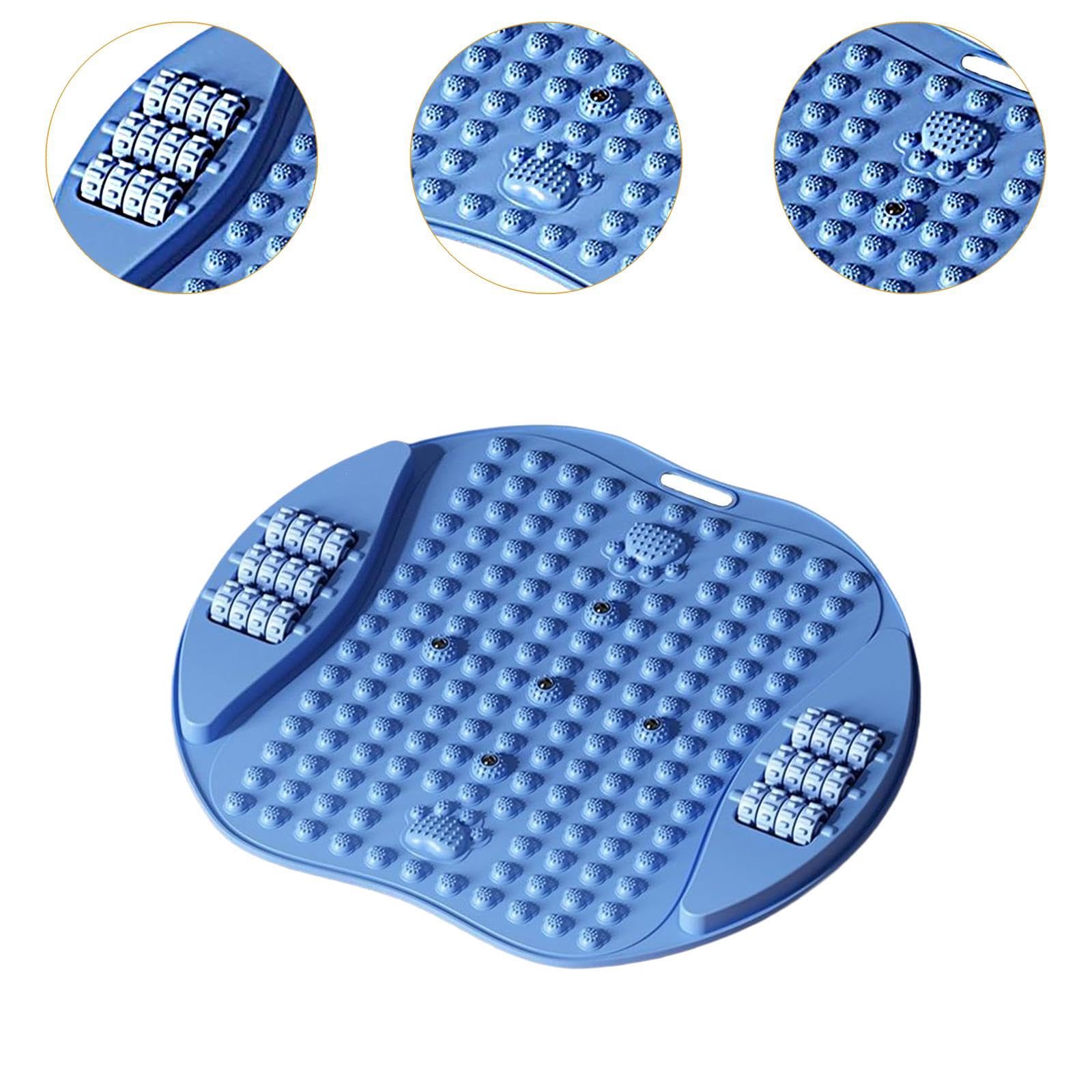 Tapis de Massage pour les Pieds Coussin d'Acupression pour Exercices des Pieds Plaque Stimulante en TPE Robuste et Confortable Petit, Bleu