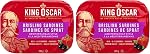 King Oscar, Brisling Sardines en huile d'olive extra vierge, 106 Boîtes de Gram Cans 12)