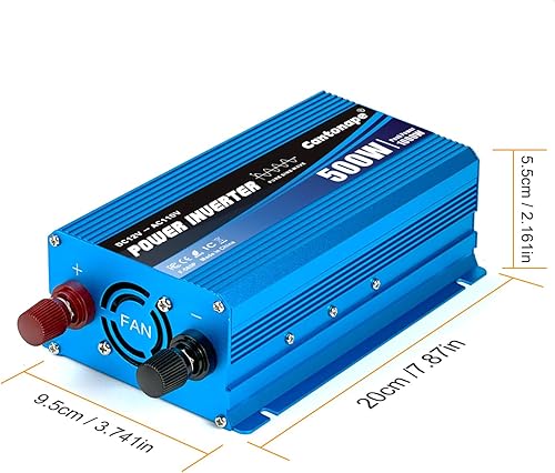 Miniatura 26 de Inversor de corriente de onda sinusoidal pura de 2000 W, convertidor de corriente de 12 V CC a 110 V/120 V CA, 3 salidas de CA, inversor