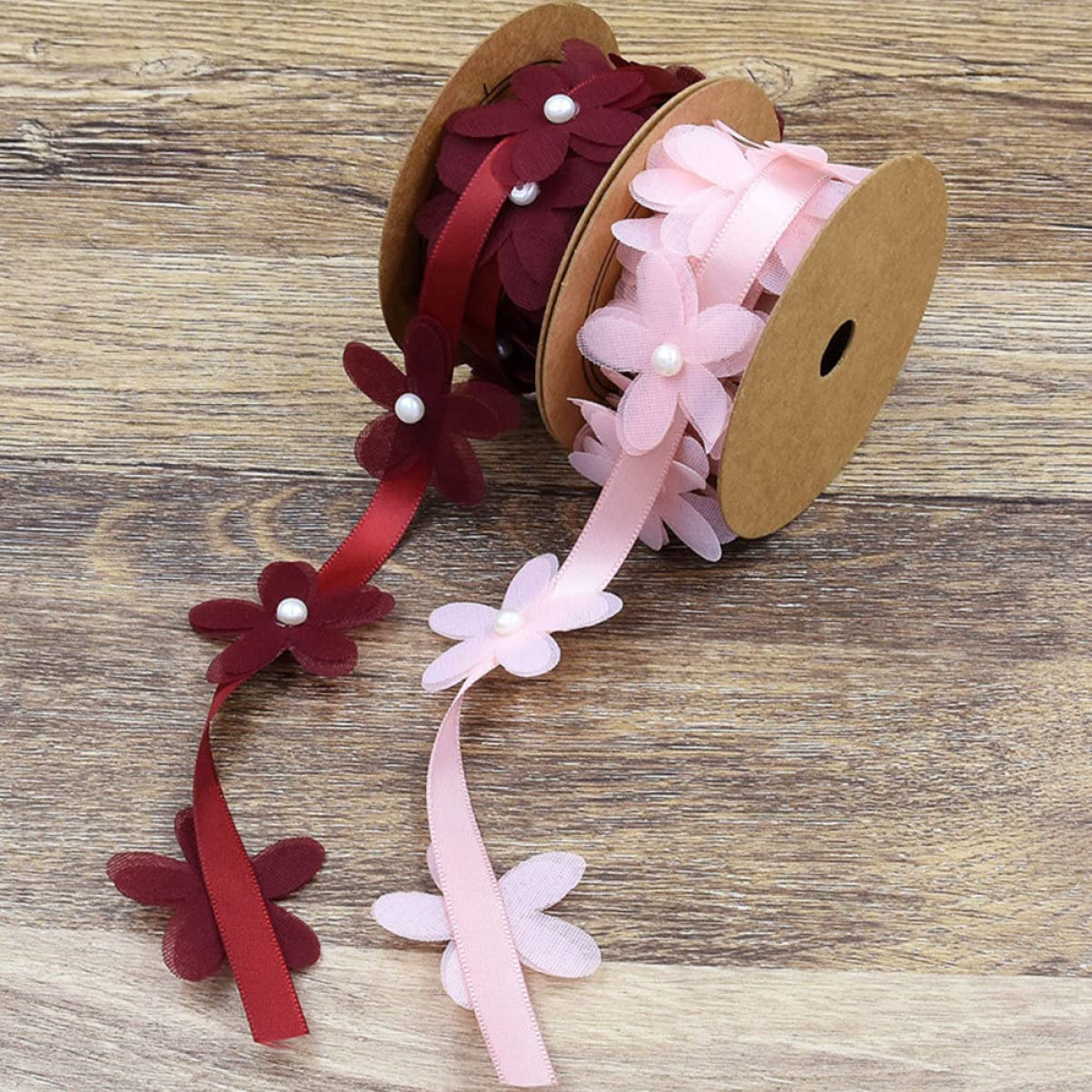EXCEART 3 Sets 2 M Rolle Kreatives Spitzenband Zum Verpacken Von Geschenken Und Blumensträußen 2 Rollen X 3