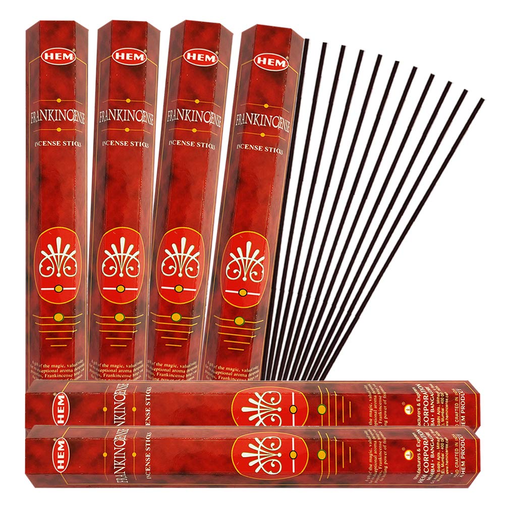 Set Incenso Palo Santo Hem Con Porta Incenso: Confezione 120 Bastoncini Aromatici Naturali, Per Relax E Meditazione