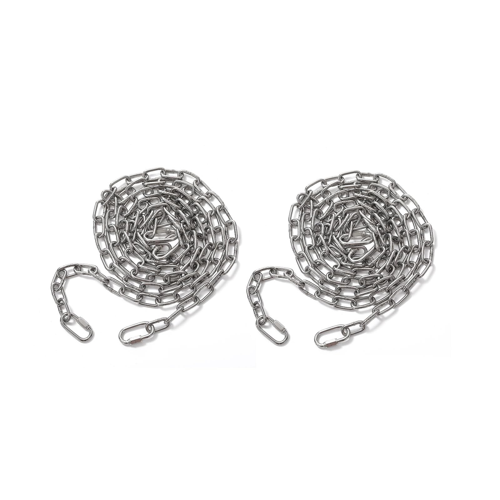 Kit de 2 cadenas de acero inoxidable 304 para porche, 78 pulgadas de