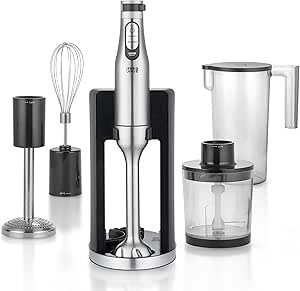Bourgini Staafmixer Set RVS - Hand Blender Set Zwart Bourgini Staafmixer Set RVS - Hand Blender Set Zwart