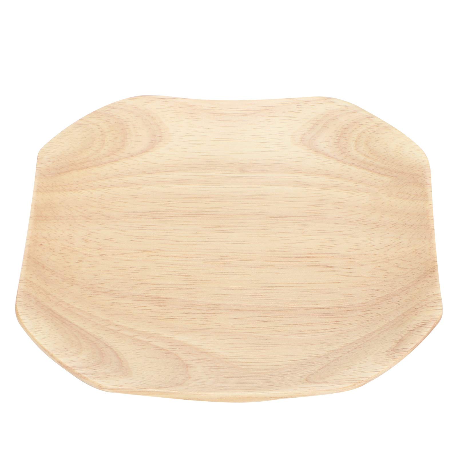 Gerioie Wooden Dish, Easy To Clean Light?Weight Smooth Surface, Snacks Tray, Durable Hotel Bakery for Home Cafe(large)
