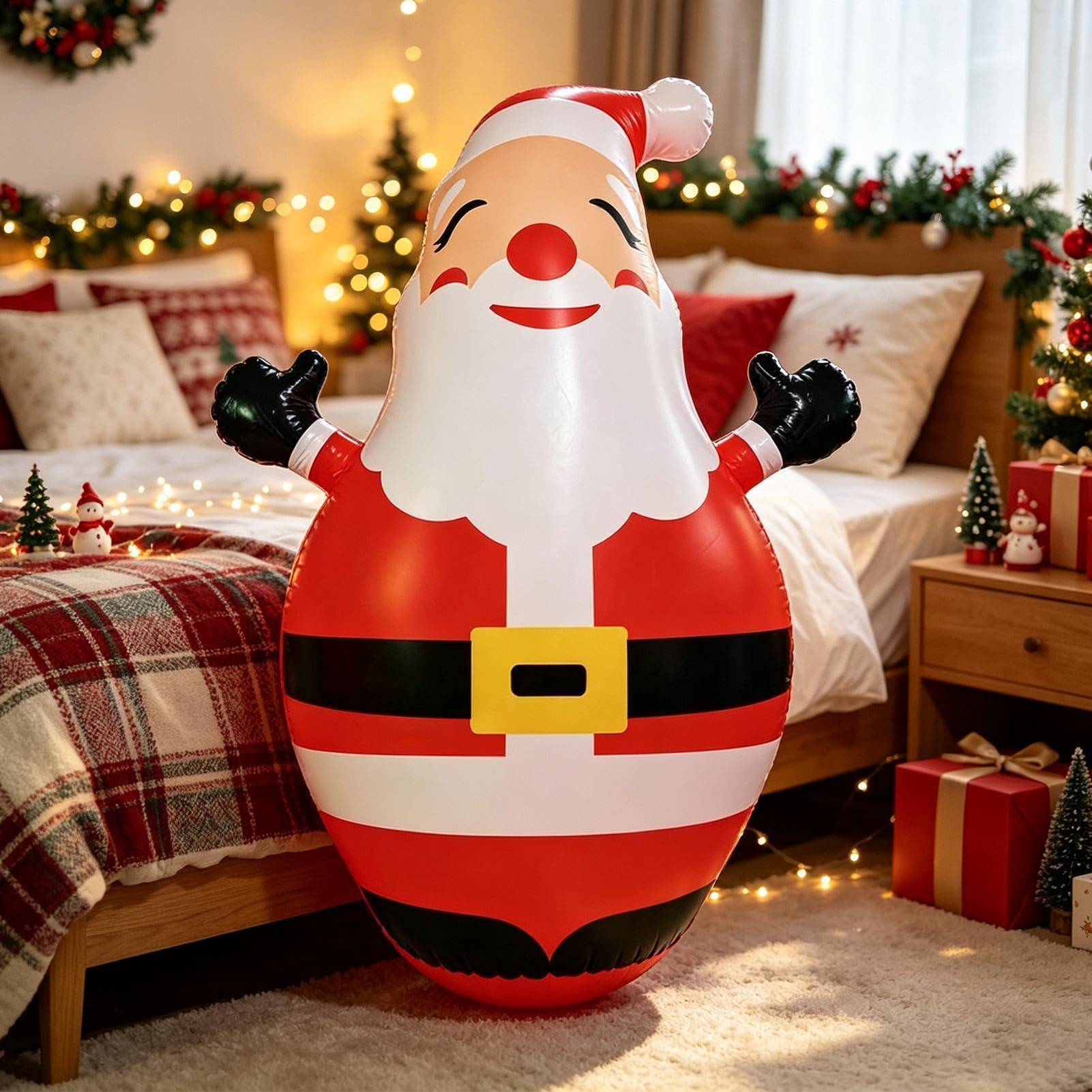 Hinchables Navideños Figura con Luz LED Adorable De 150 Cm De Altura