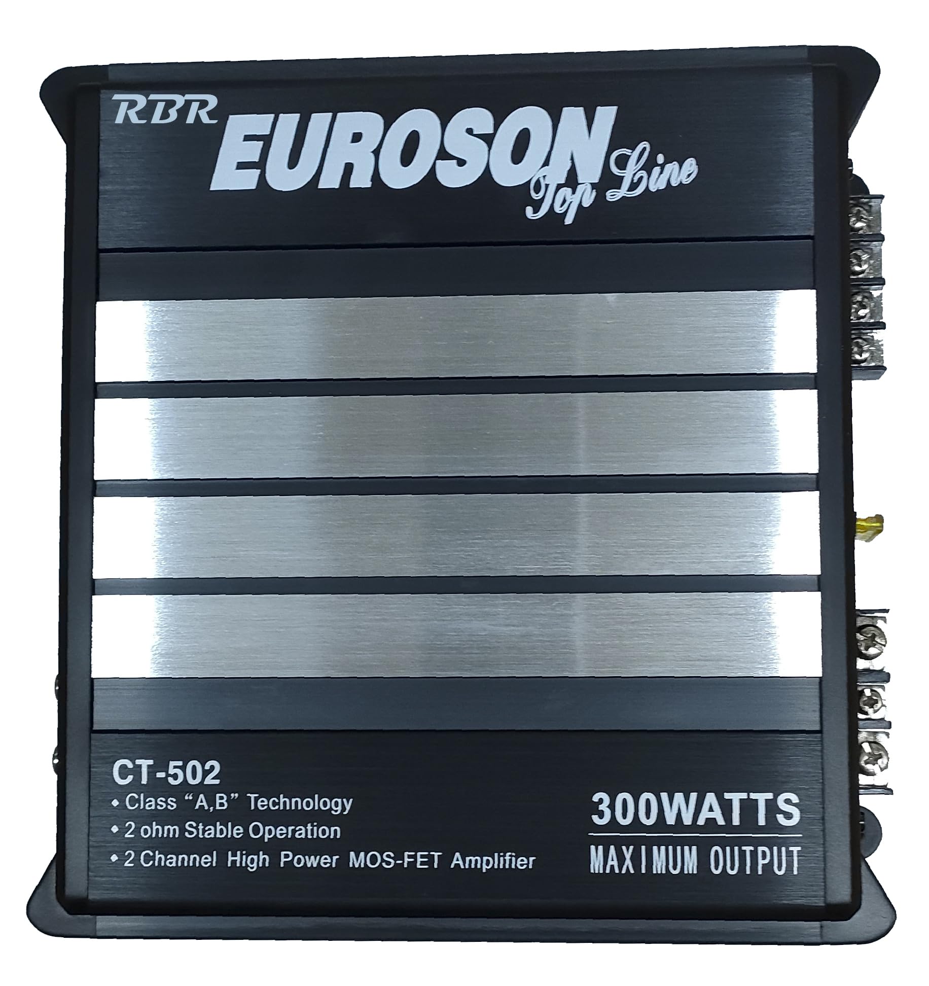 RBR Amplificador de Audio para automóvil Euroson, Amplificador de Potencia 12 V, 300 W, Amplificador de para Audio estéreo Universal para automovil