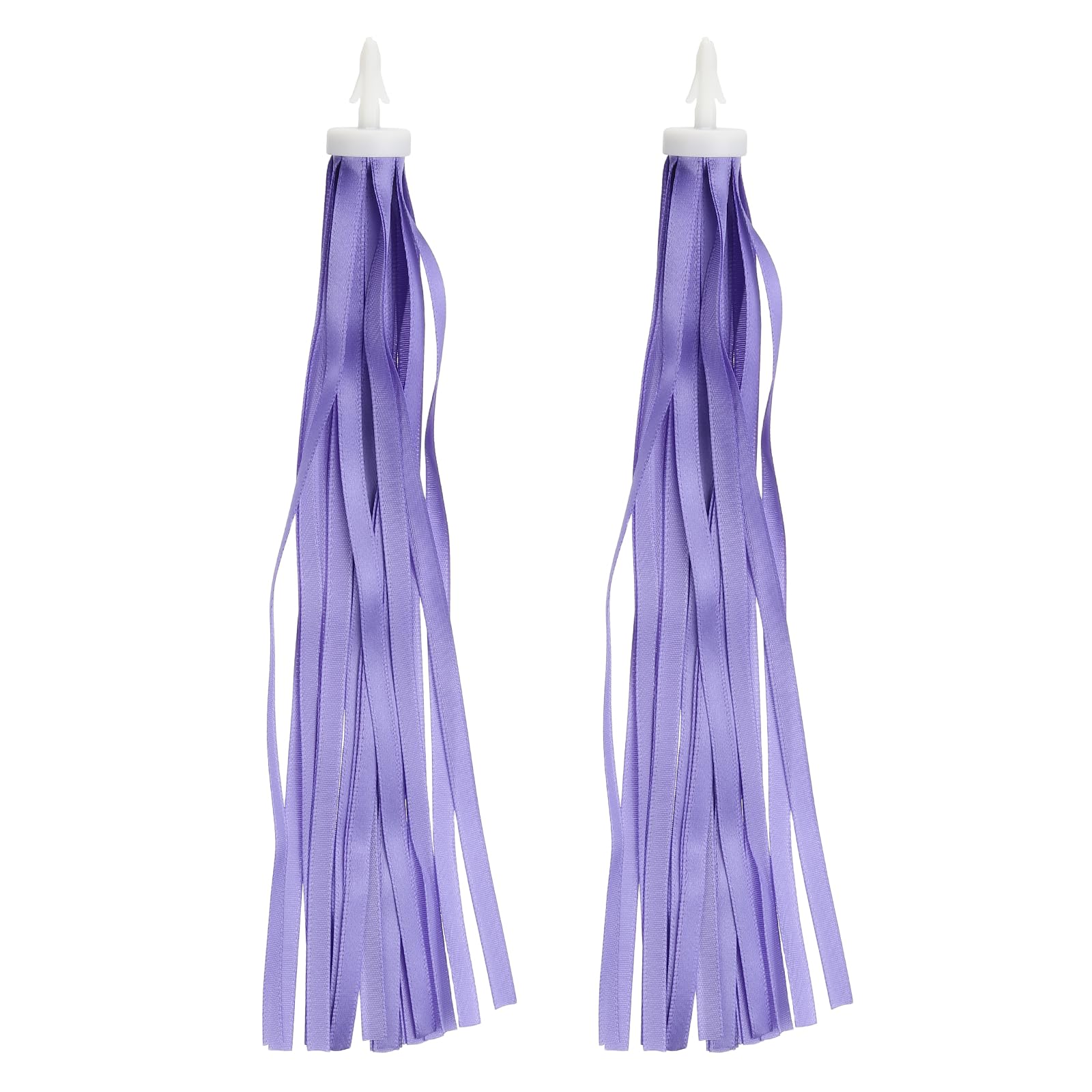 PATIKIL Bike Streamers, Colorful Scooter Handlebar Tassels Grips Ribbon Accessories Decorations for Bicycle Tricycle Handles, Purple
