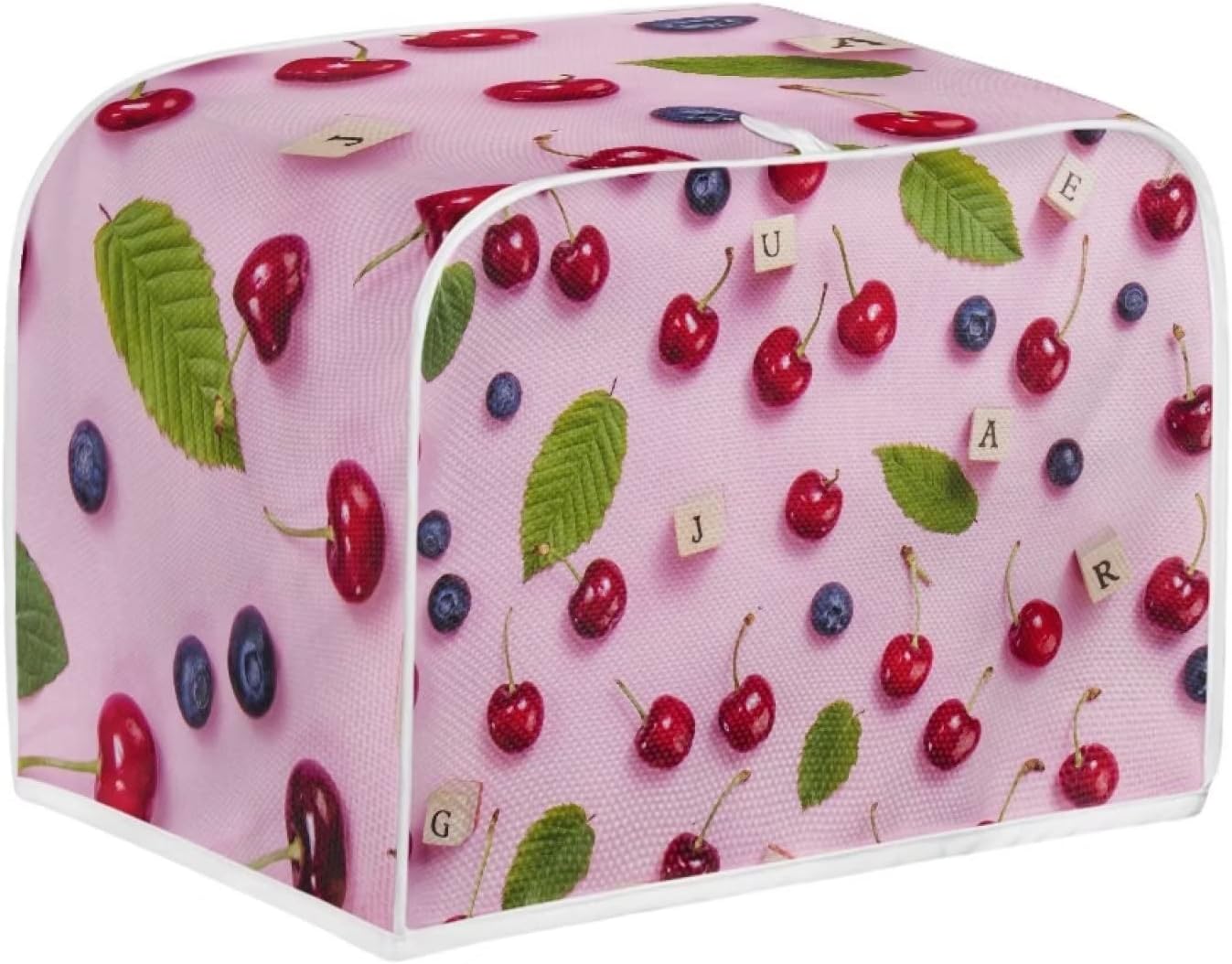 FOR U DESIGNS Toaster Dust Cover 2 Slice Cherry Pattern