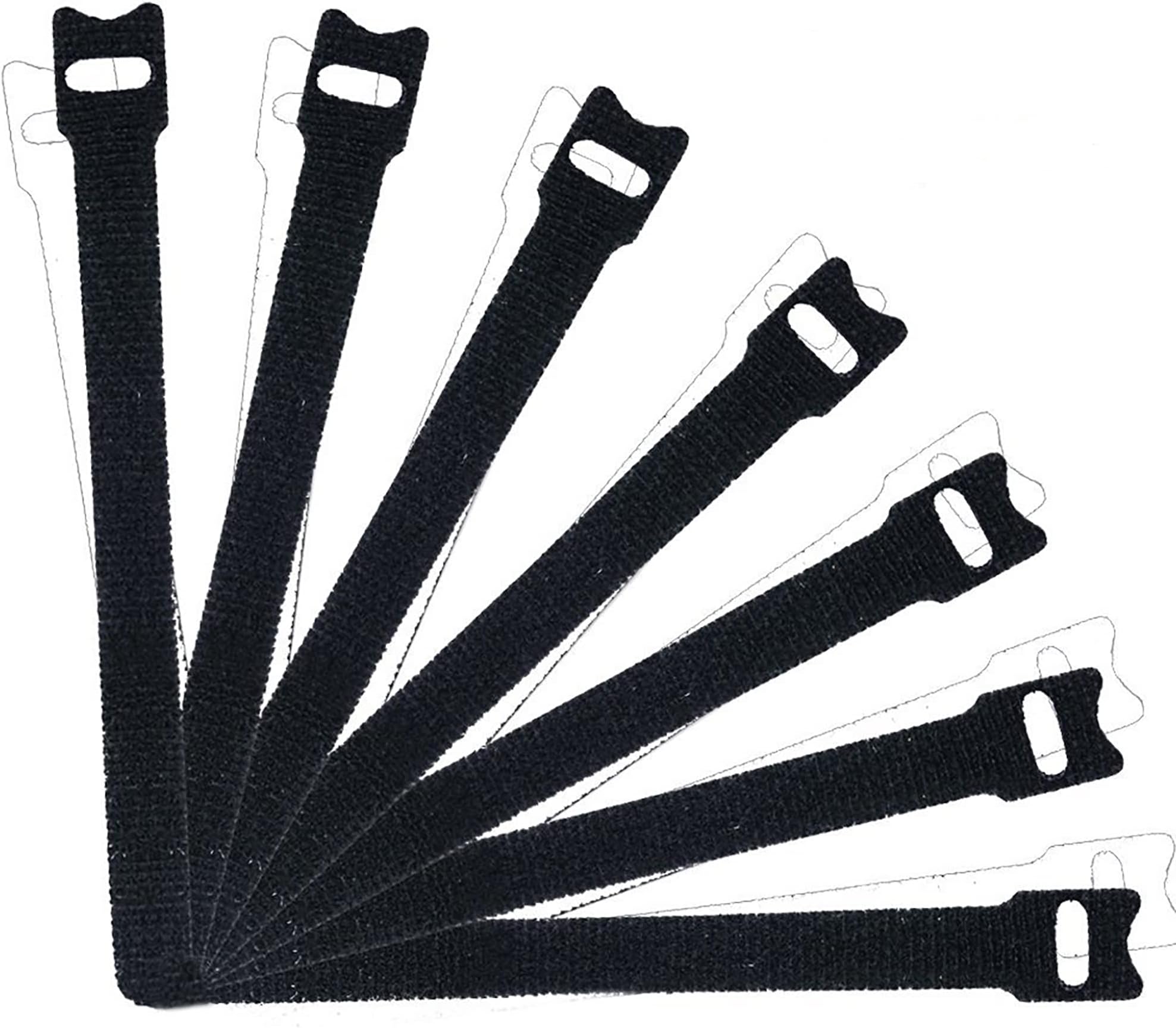 50 PCS 8 Inch Fastening Cable Ties