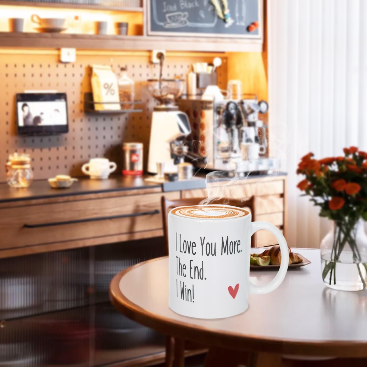 Funny Coffee Mug I Love You More The End I Win, Romantic Couple Cup for Him & Her,11oz Ceramic Wedding Gift for Bride and Groom, Anniversaries, Valentine's Day, Birthdays - Image 6