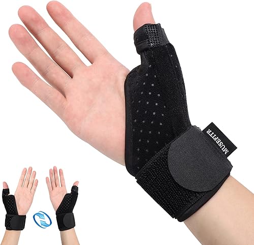 Soporte de férula para el pulgar para mano derecha e izquierda, soporte reversible para el dedo para la artritis del pulgar, tendinitis,