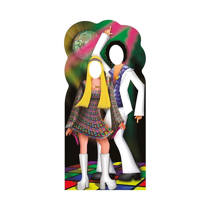 Buy Star Cutouts, Disco Couple, LifeSize StandIn Cardboard Cutout