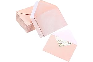Yahenda 200-Count Pink Mini Envelopes
