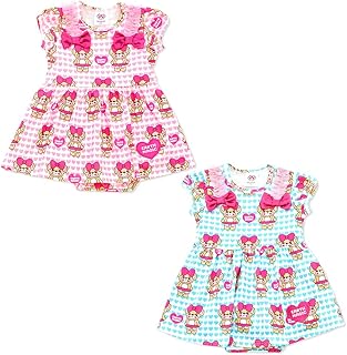 [EARTHMAGIC] BABY アースマジックベビー ハートいっぱいマフィー総柄カバーオール Tシャツ素材 ロンパース ベビー服 ベビー 赤ちゃん 女児 女の子 乳児 出産祝い ベビーギフト 70～80cm 6ヶ月 12ヶ月 6m 1y 31139-708