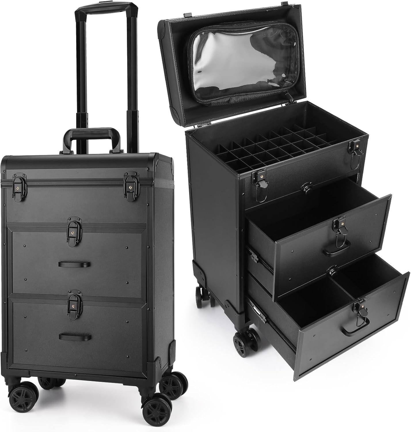 Yokilly Rolling Makeup Train Case, Professional Cosmetology