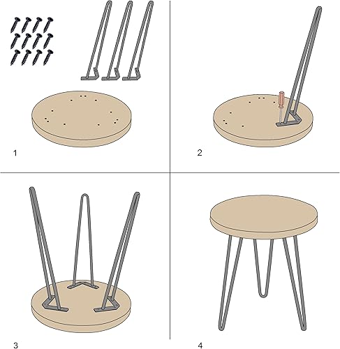 Miniatura 15 de Mesa auxiliar de madera maciza de 15 x 15 x 20 pulgadas de alto, mesas auxiliares de café vintage, soportes rústicos para plantas, sala de estar,