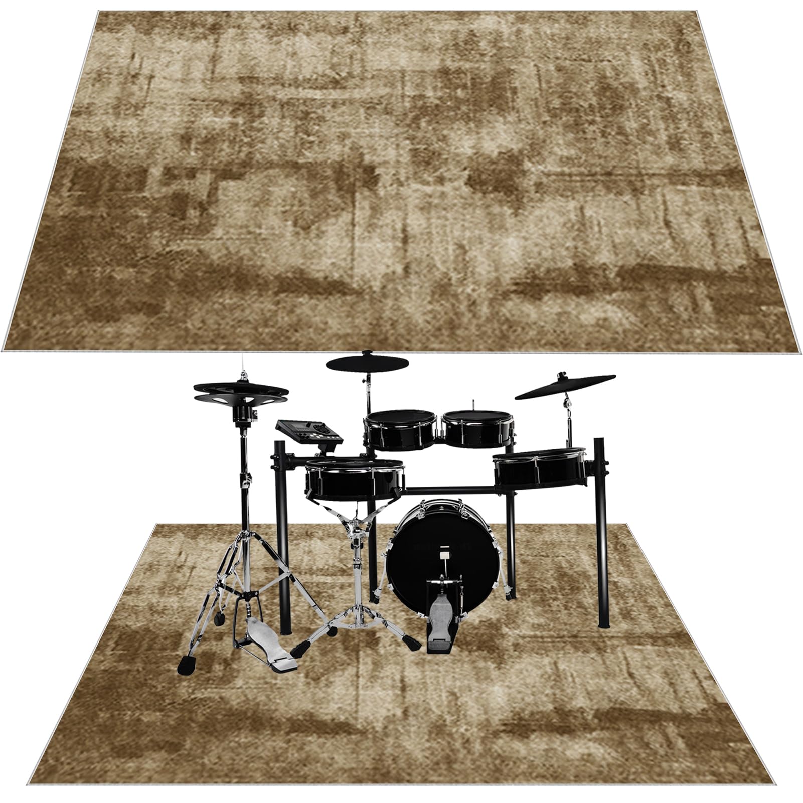 Drumming wygłuszający dywan akustyczny, do wnętrz, dywan perkusyjny, antypoślizgowy, dźwiękoszczelny, mata do wewnątrz i na zewnątrz, elektroniczny zestaw perkusji jazzowej, do bębna basowego