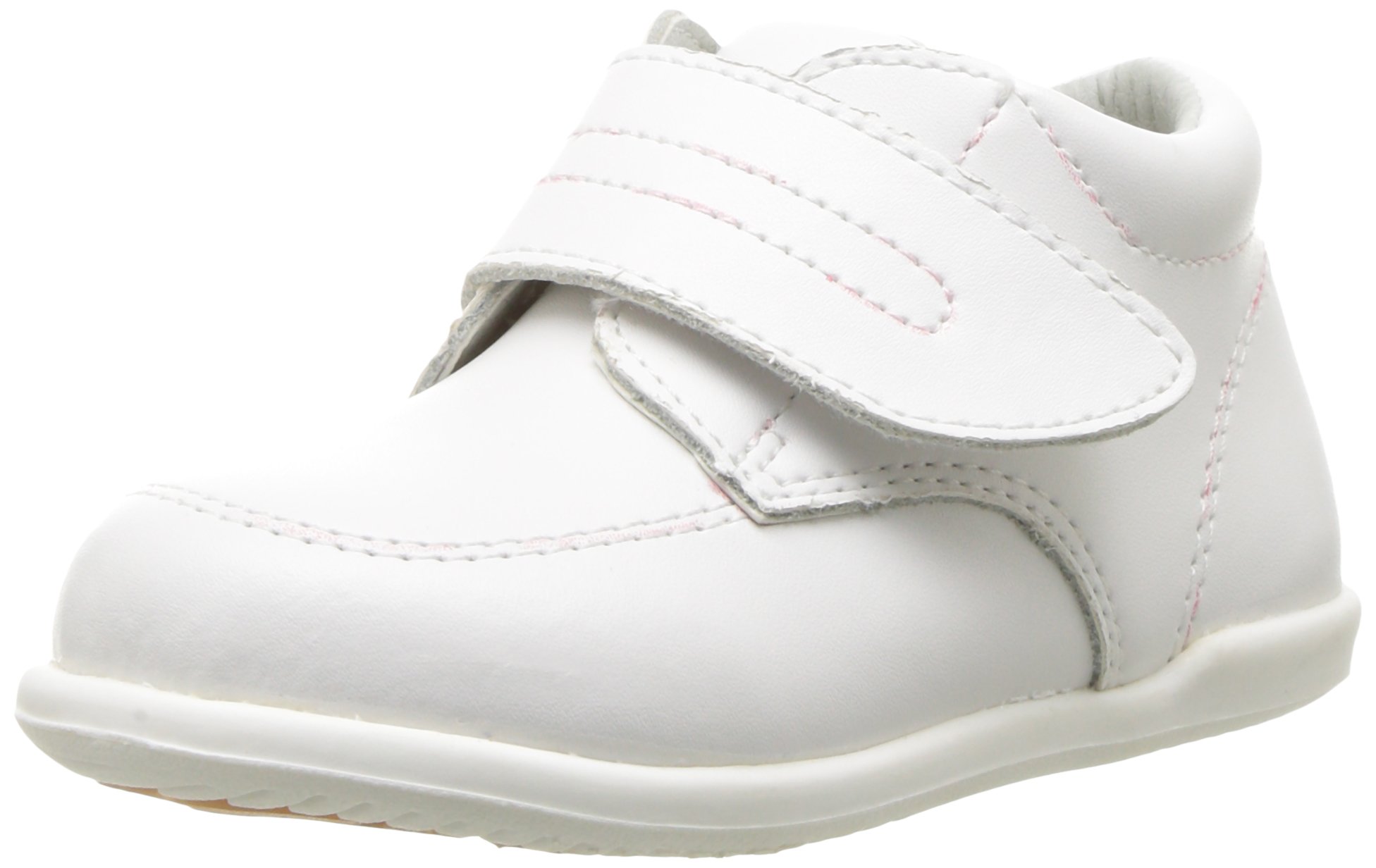 Josmo Baby-Boy's Lucas First Walker Shoe, White, 6.5 Medium US Toddler