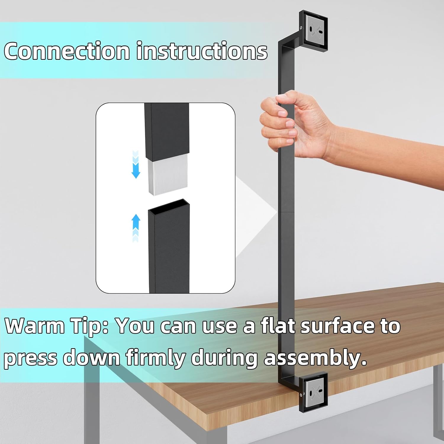 24" Bathroom Towel Bar, 24 Inch Towel Racks for Bathroom Wall Mounted, 304 Stainless Steel Hand Towel Holder Organizer, Modern Home Decor Towel Rod, Matte Black Towel Hangers for Bathroom Wall - Image 8