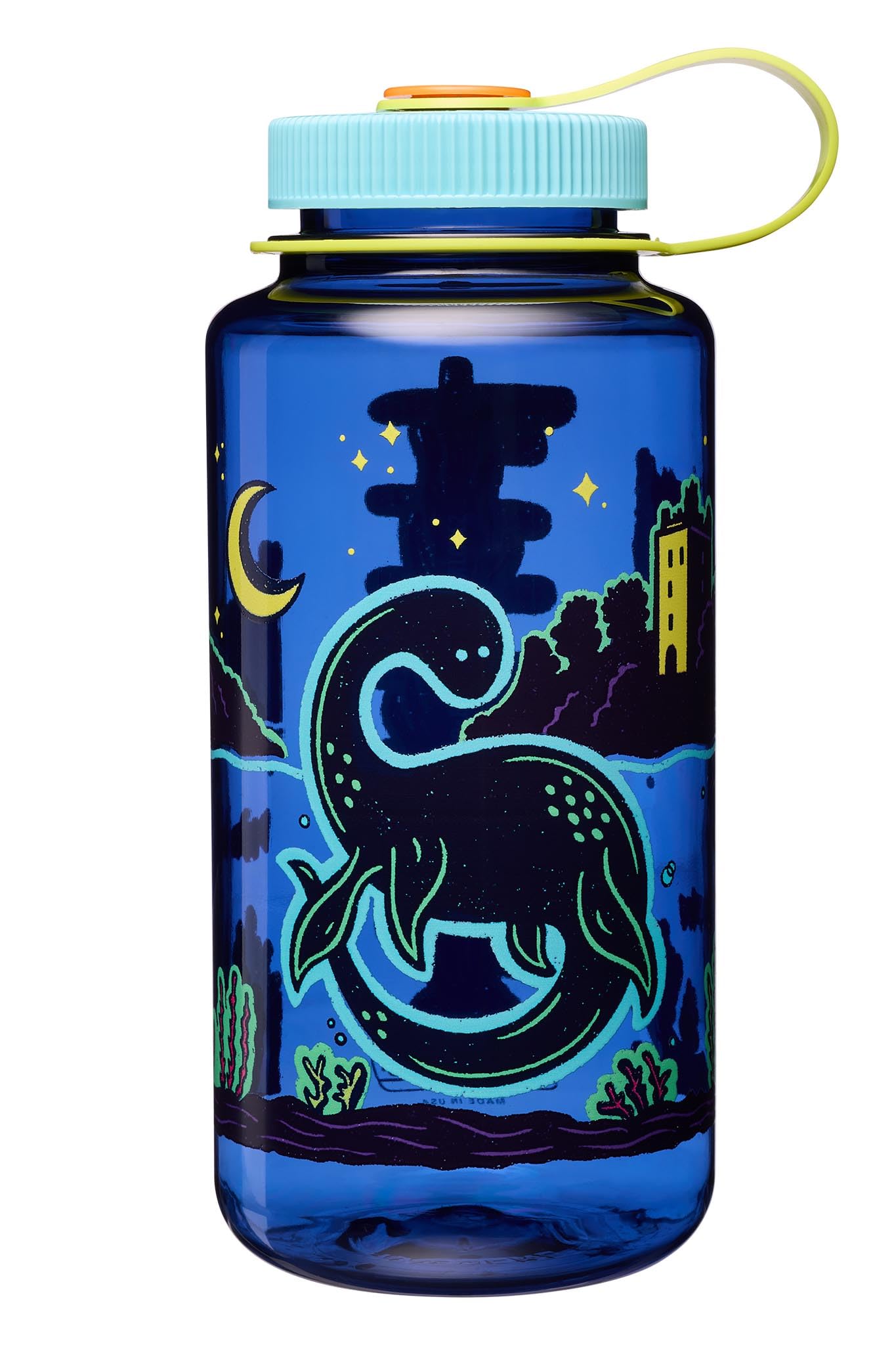 32 oz Wide Mouth Water Bottle, Loch Ness
