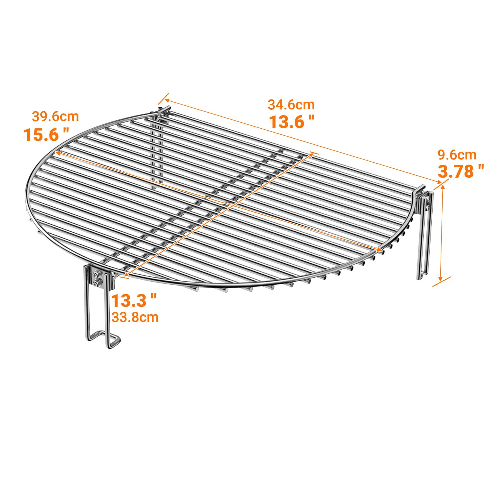 Onlyfire in acciaio INOX con griglia espansore per Kamado e carbonella grill