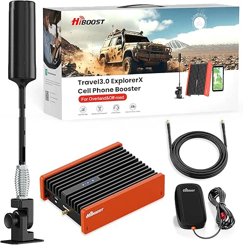 HiBoost Cell Phone Signal Booster for Overland and Off-road Vehicle