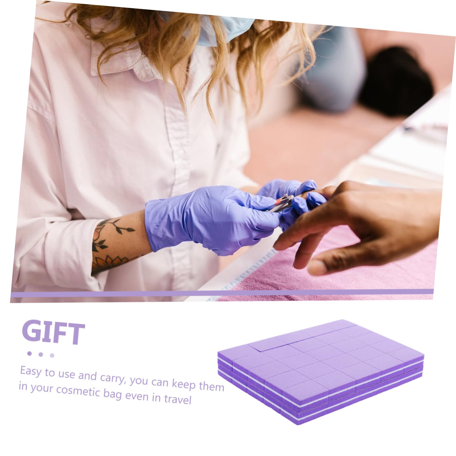 FRCOLOR 250pezzi Buffer Per Unghie Spugna Limette Per Unghie Per Smoothing e Lucidatura Strumenti Per Manicure e Pedicure Per Naturali e Acriliche