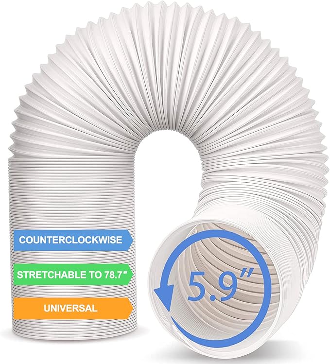 Air Conditioner Hose, Diameter 5.9" Universal Portable Flexible Air