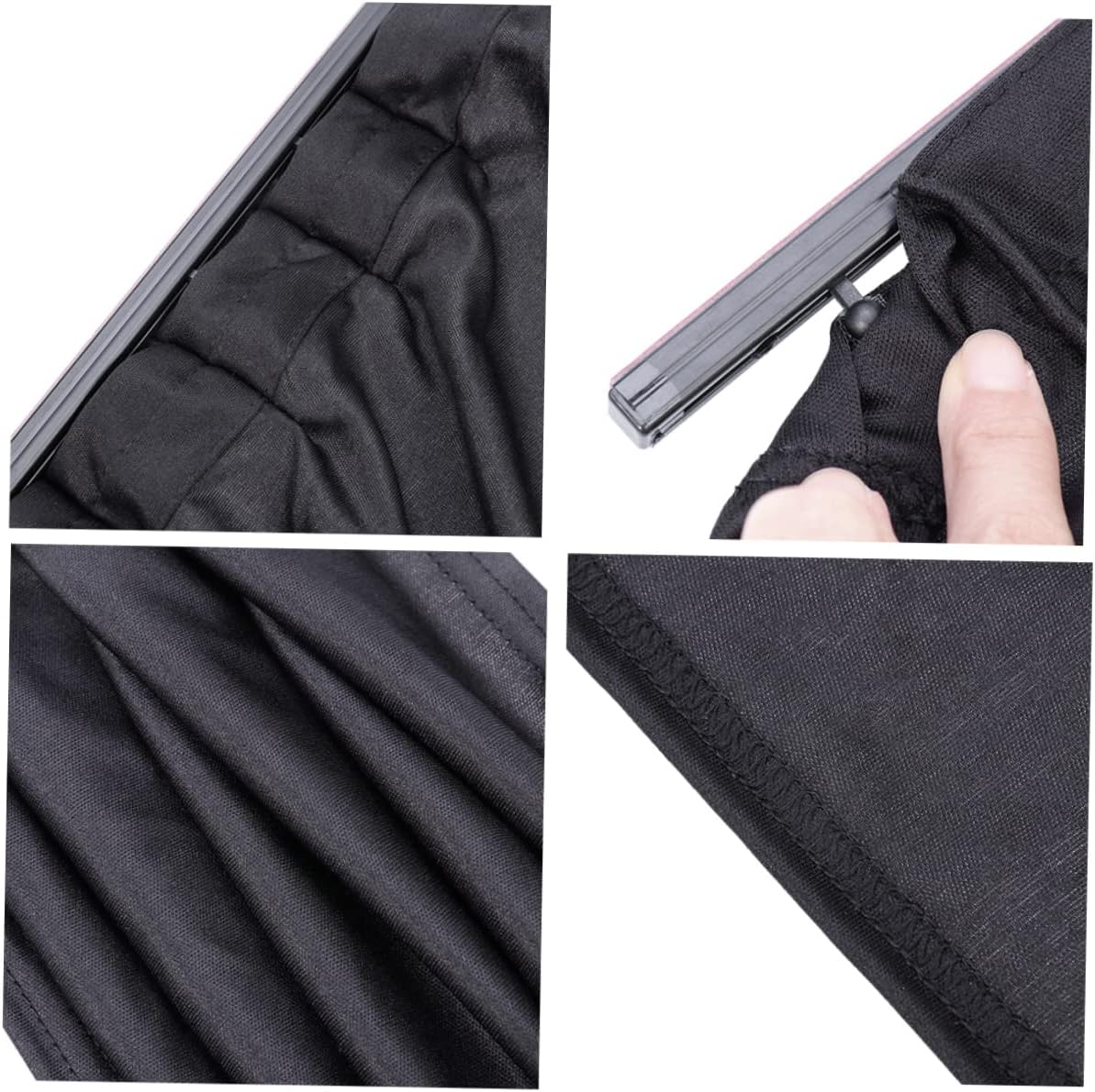 2pcs Car Side Window Sunshade Curtains Uv Protection Car Window Shades