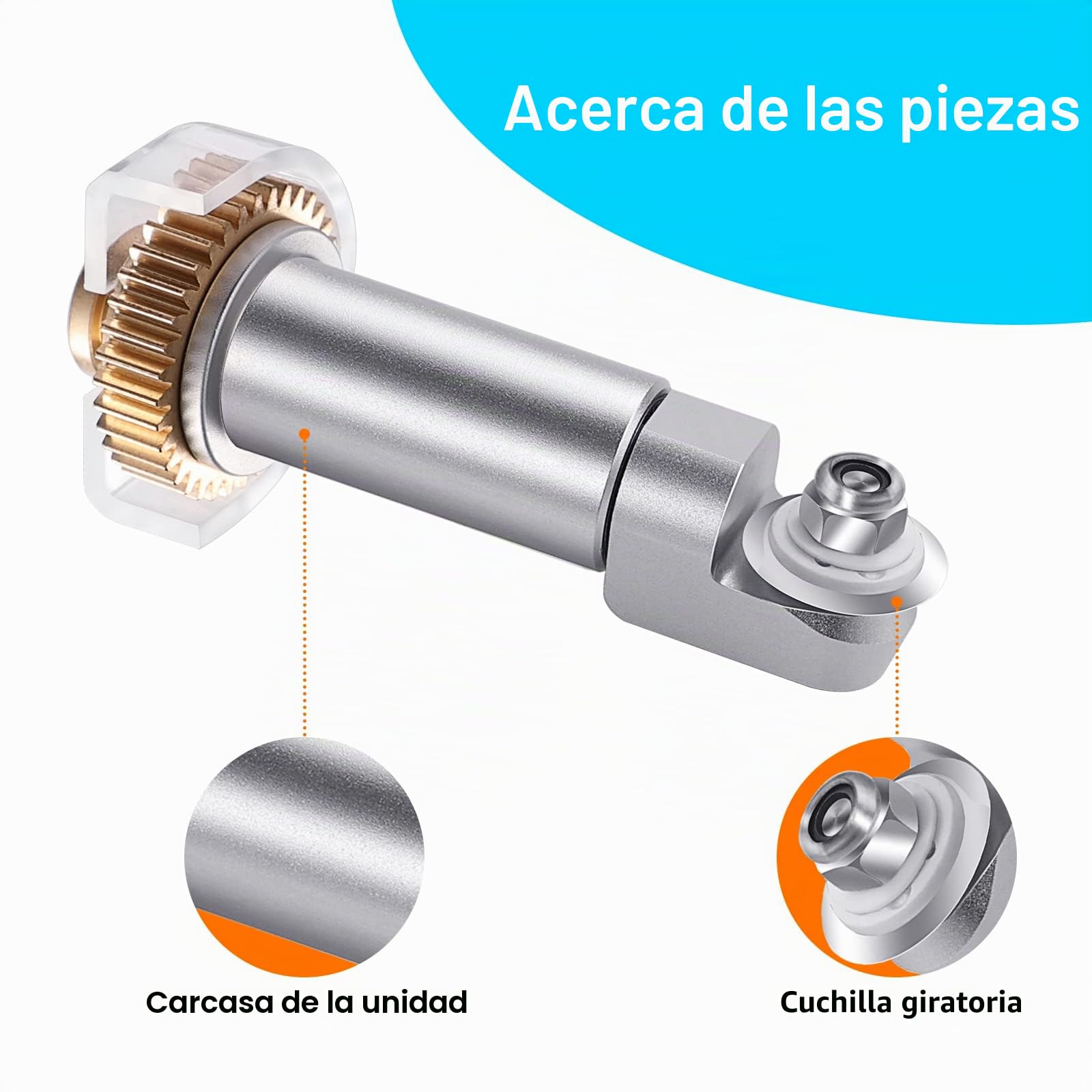 Lama Rotativa + Carcasa para Maker 4/3/Maker, Accesorios para Cartón, Foil, Cartón Kraft, Tela, Cuadrados de Acolchado, Proyectos de Costura, Tarjetas Personalizadas y Proyectos DIY