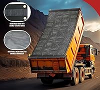 Vista 5 de Mytee Products Cubierta de lona de malla revestida de vinilo para camión volquete de 5 pies 6 pulgadas x 14 pies con bolsillo doble de 5 pulgadas