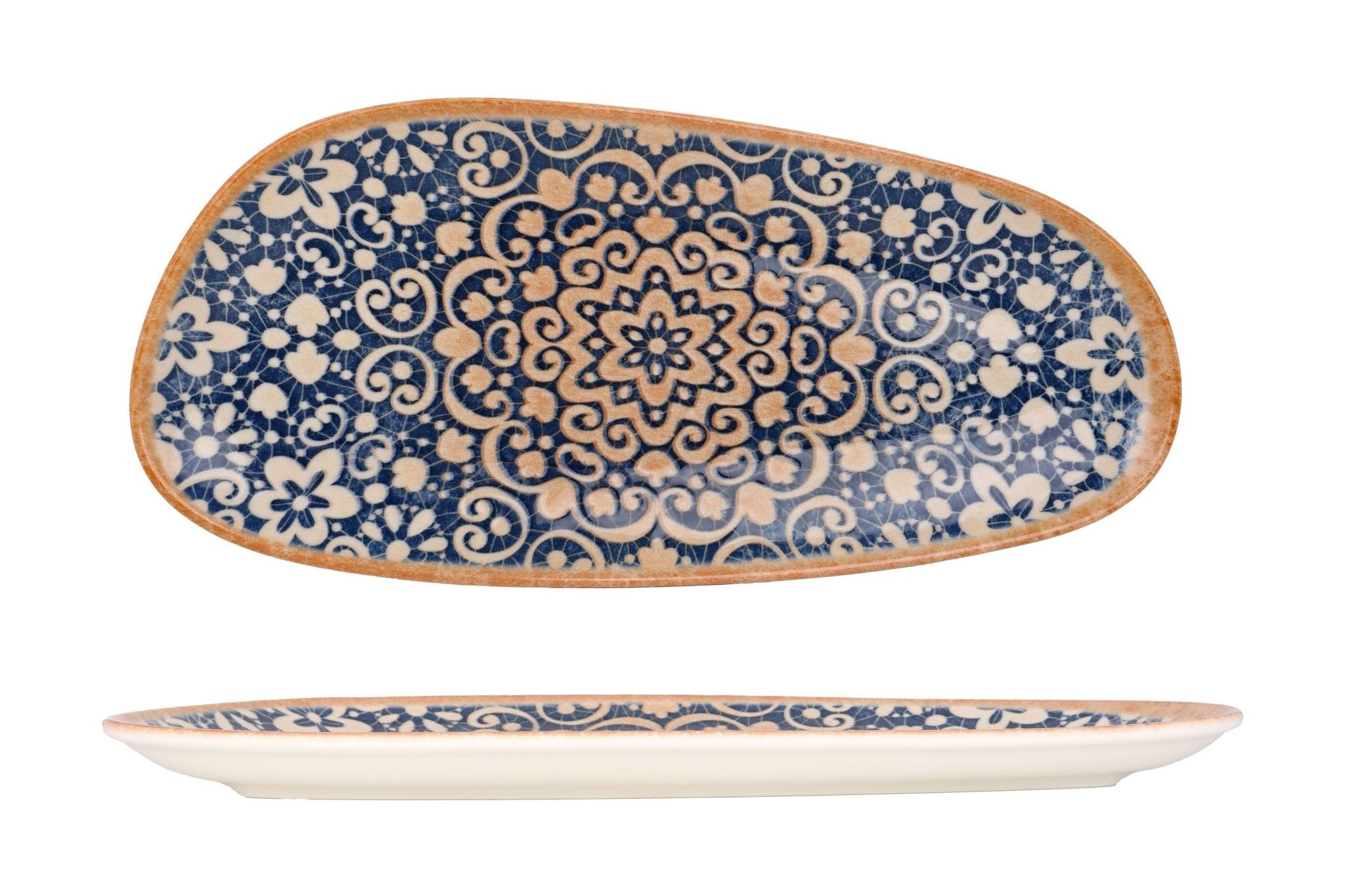 Bonna Placa de servicio - Alhambra - Porcelana - 36 cm - juego de 2