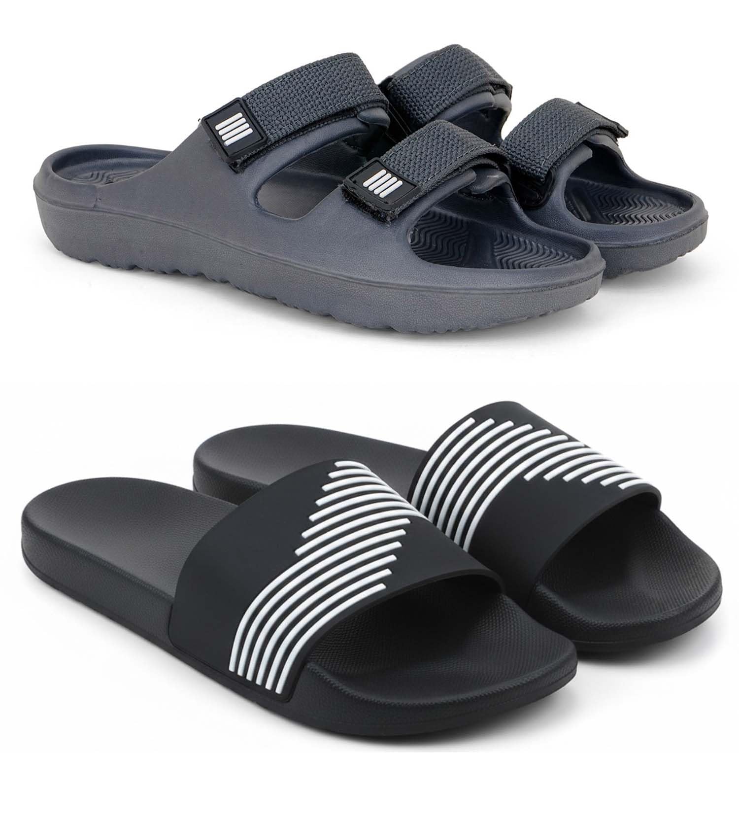 pampy angel Slipper/Flip Flops/Slides/Clogs/Sandals for Men, Comfortable & Light Weight| Stylish & Anti-Skid | Casual Waterproof & Everyday Flip Flops for Men & Boys Combo Pack of 2-picture-25