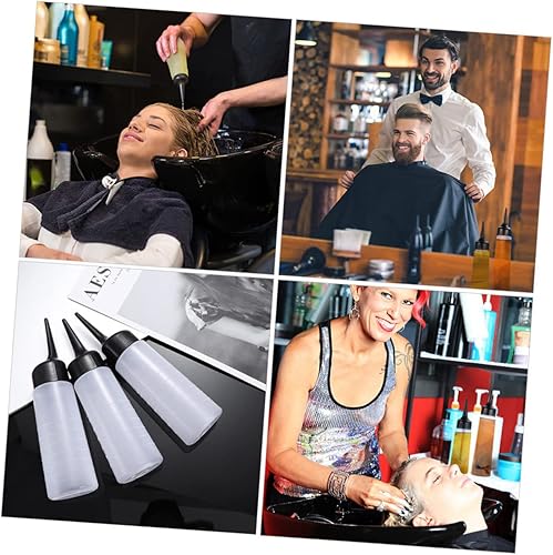 6pc Hair Dye Bottles with Measurement Scale - Professional