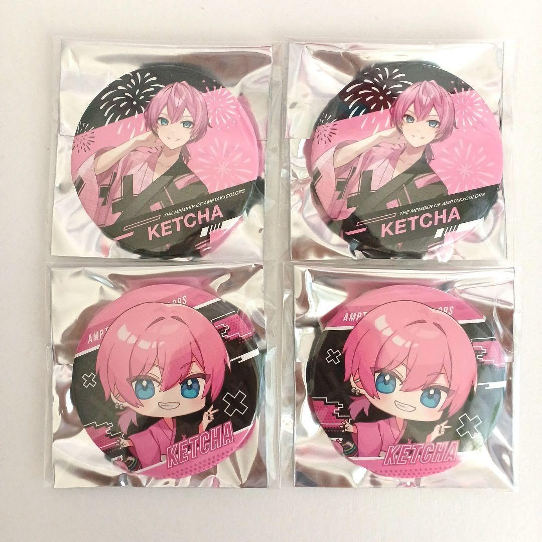AMPTAKxCOLORS けちゃ 缶バッジセット