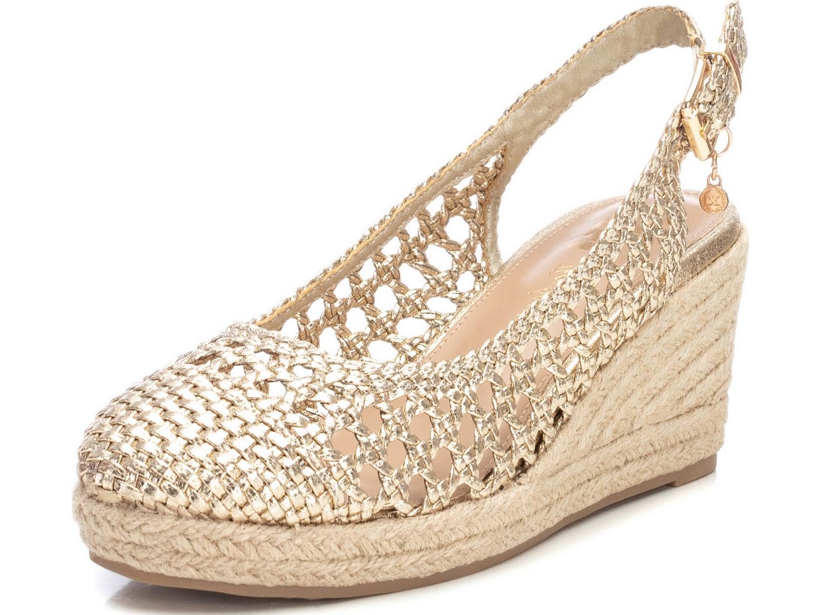 XTI 142892 Wedge SandalsWoman, gold, 5 UK