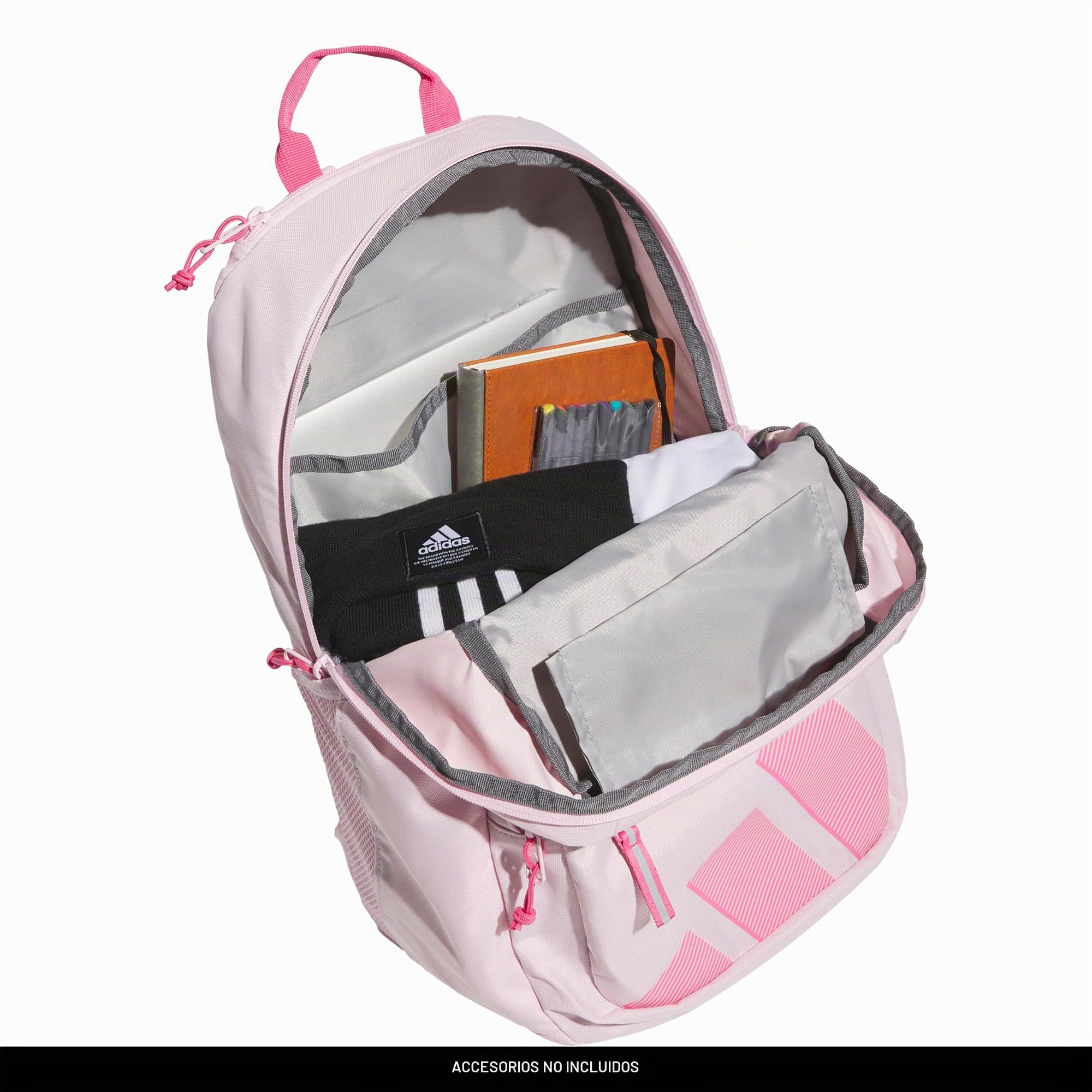 adidas Mochila unisex Midway pequeña para mujeres y hombres, bolsa duradera para laptop, Rosa transparente/rosa fusión, One Size, Midway - Mochila pequeña para mujeres y hombres, bolsa duradera para