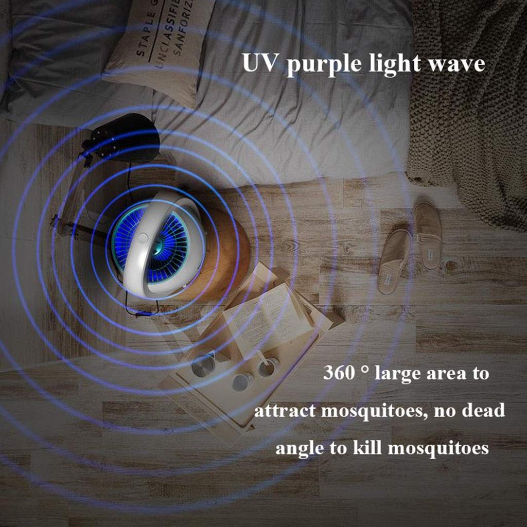 Lampada antizanzare portatile con trappola per zanzare, repellente per zanzare fotocatalizzatore, zapper antizanzare silenzioso e sicuro, lampada antizanzare a LED da campeggio per interni ed esterni