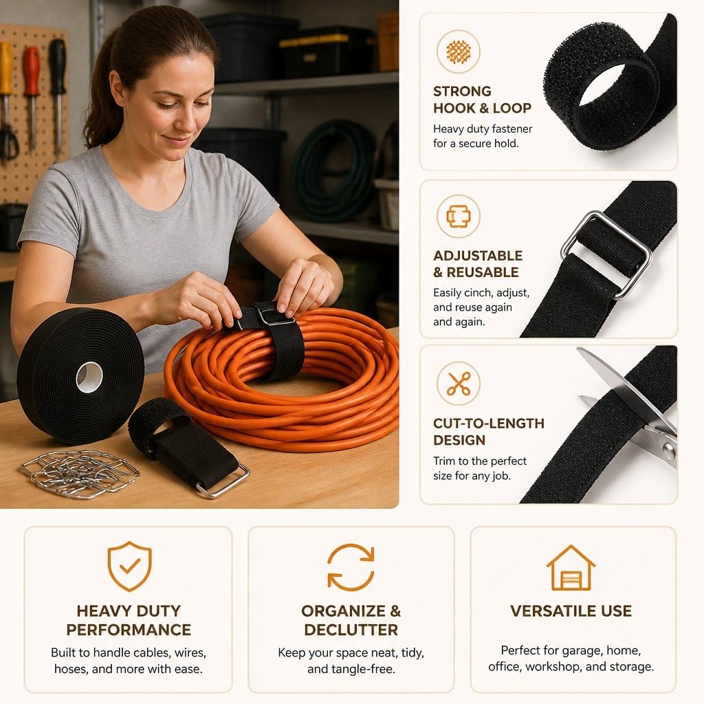 Secure Cables & Gear with Nylon Straps -4