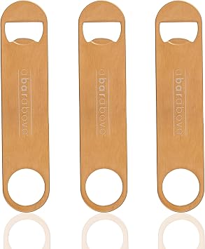 A Bar Above Bottle Opener, Flat Bar Blade Speed, Antique Copper, 3-Pack