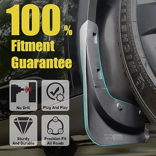 Miniatura 5 de Accesorios de silicona actualizados 2024, solapas de barro diseñadas por el fabricante original no requiere perforación incluye herramientas de