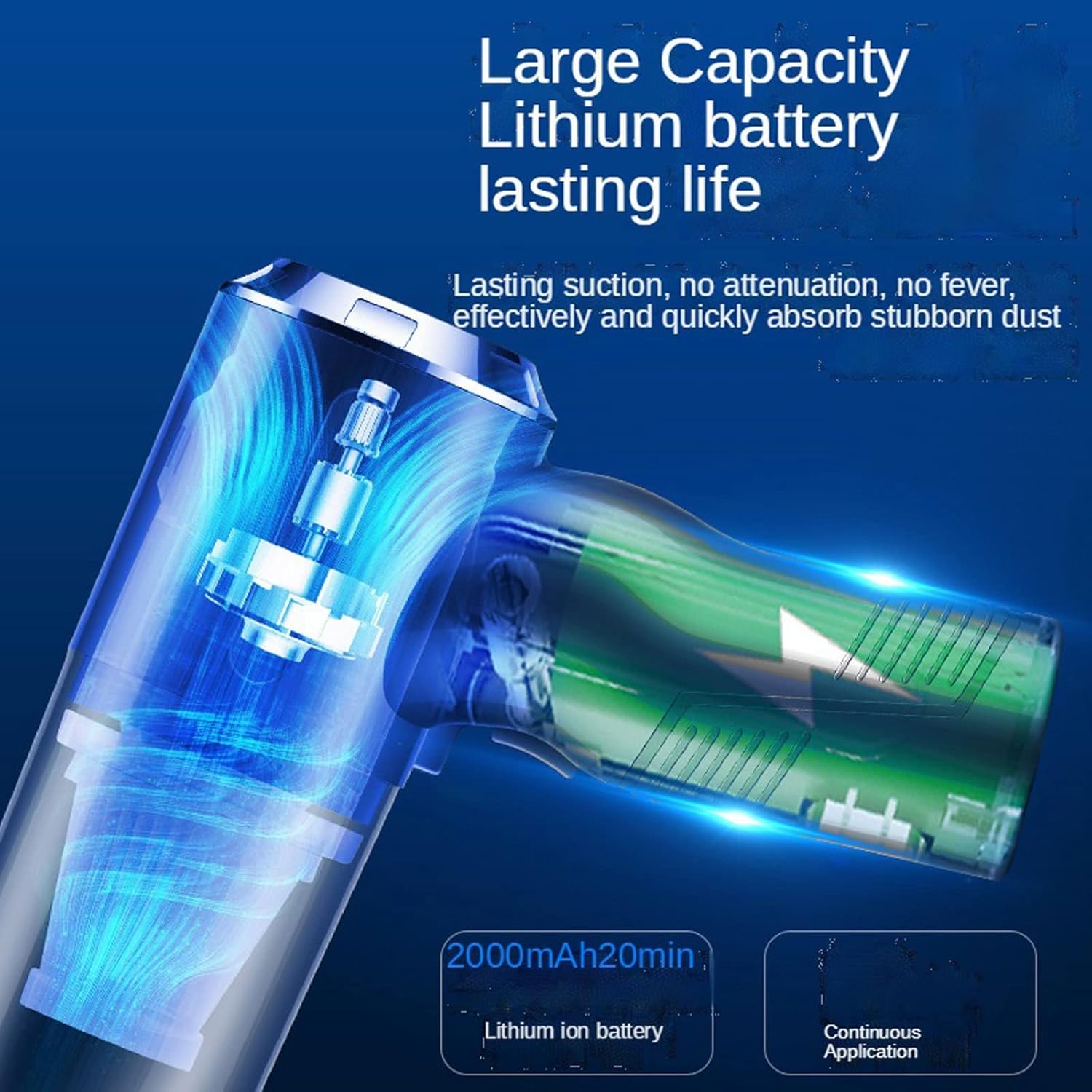 Hard Floor Vacuum 10000Pa New Car Vacuum Cleaner Cordless Handheld Auto Vacuum Home & Car Dual Use Mini Vacuum Cleaner with Built-in Battrery