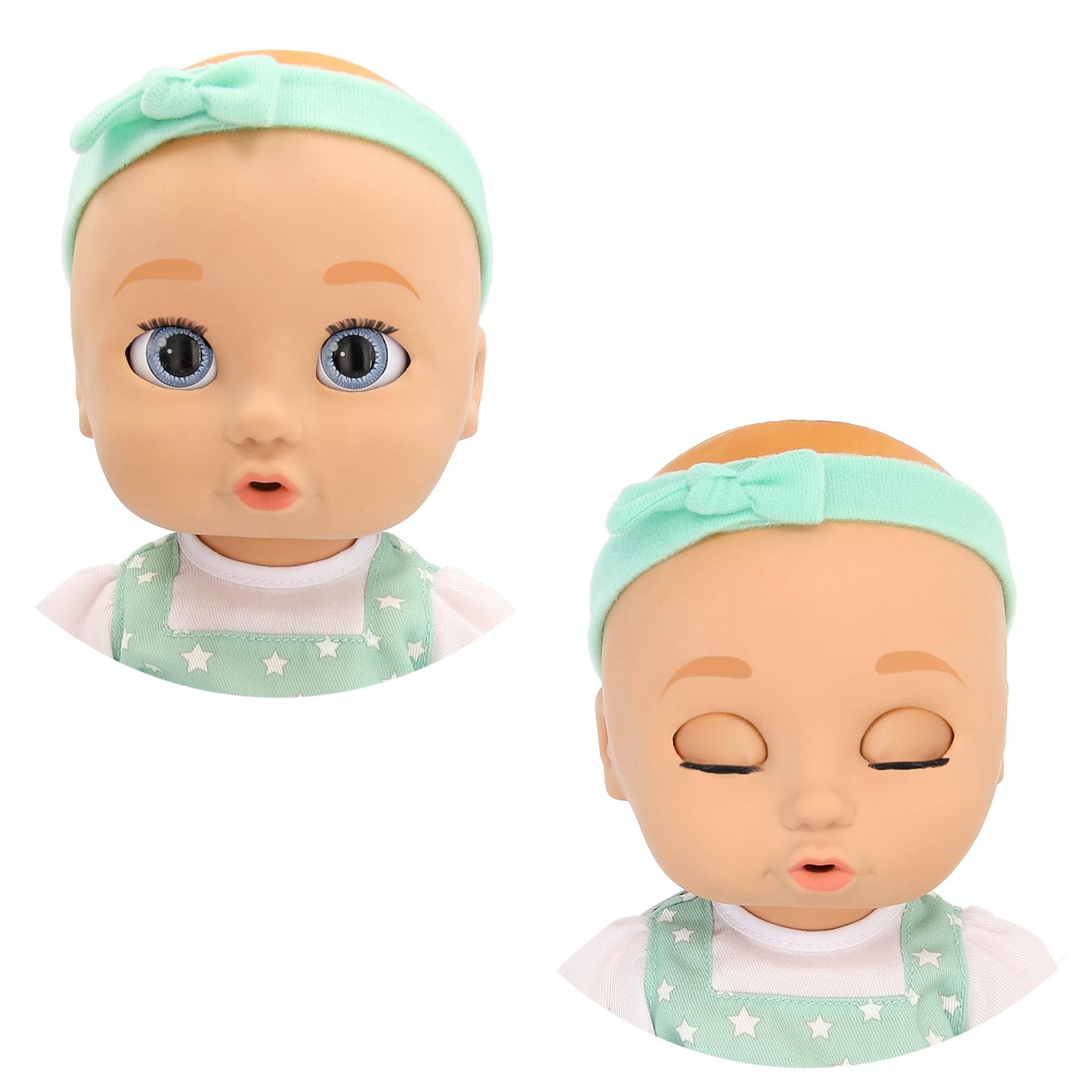 BE LOVED BABIES Realistyczna lalka Sam, ma miękką skórę i zawiera smoczek i butelkę, w pełni przegubowa, zabawka dla dzieci w wieku od 18 miesięcy