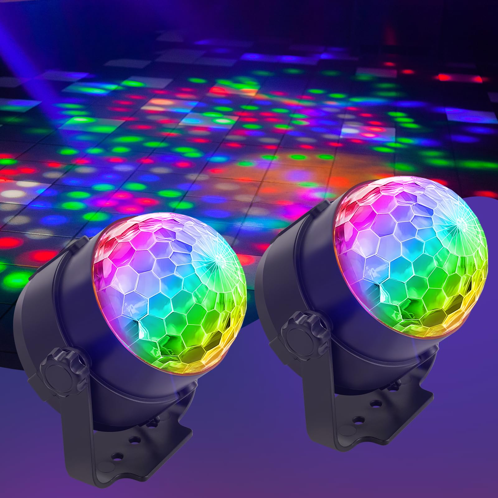 muyuua Discokugel LED Discolicht Partylicht - Disco Ball Musikgesteuert mit