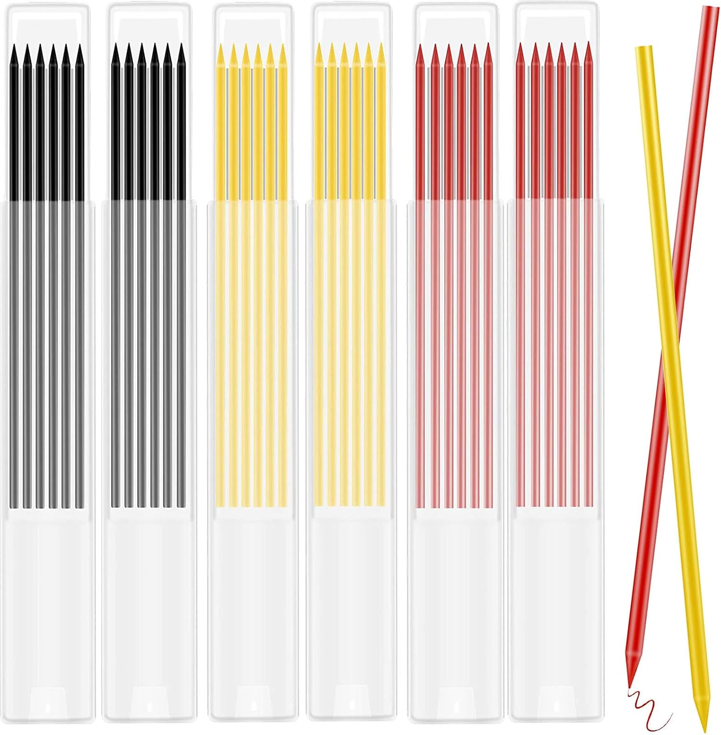 36 PCS 2.8mm Pencil Lead Refills for Carpenter Pencil 36