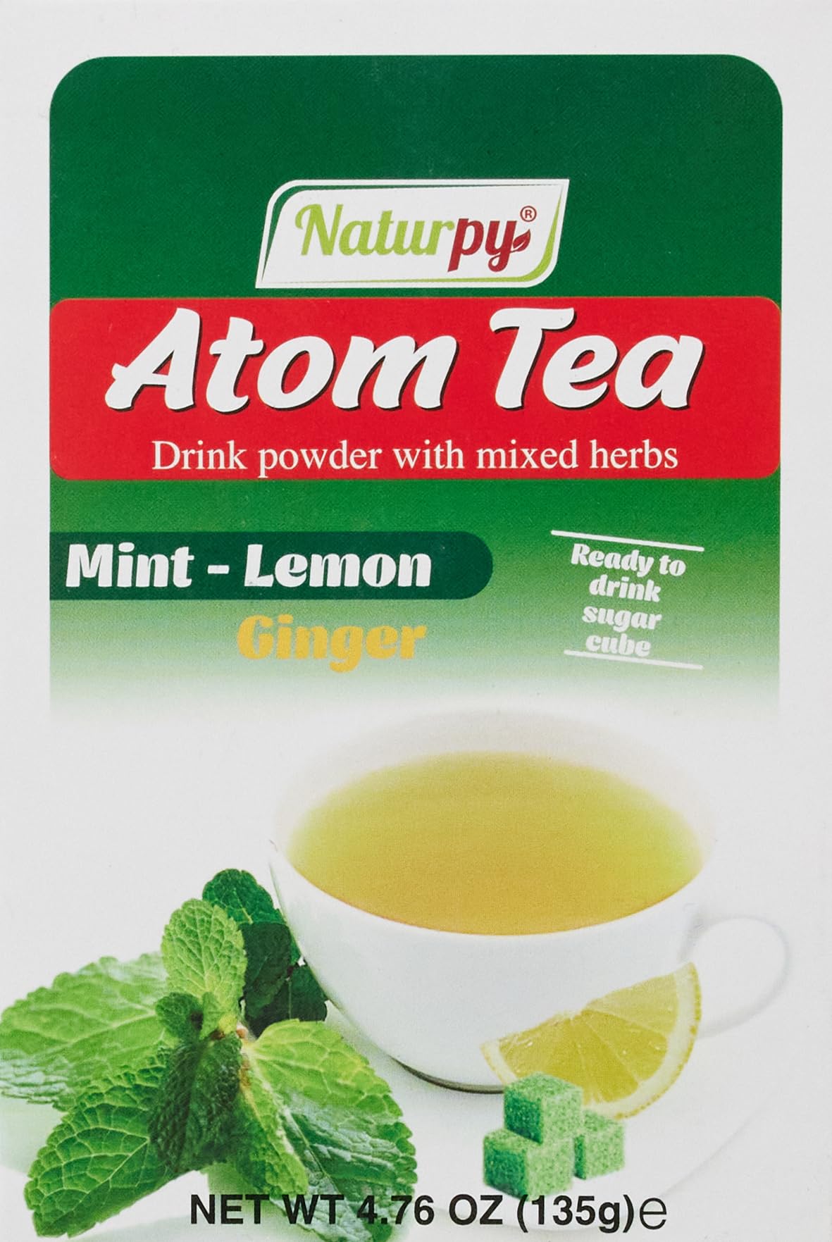 Naturpy Nane Limon Zencefil Atom Küp Çay 135 G