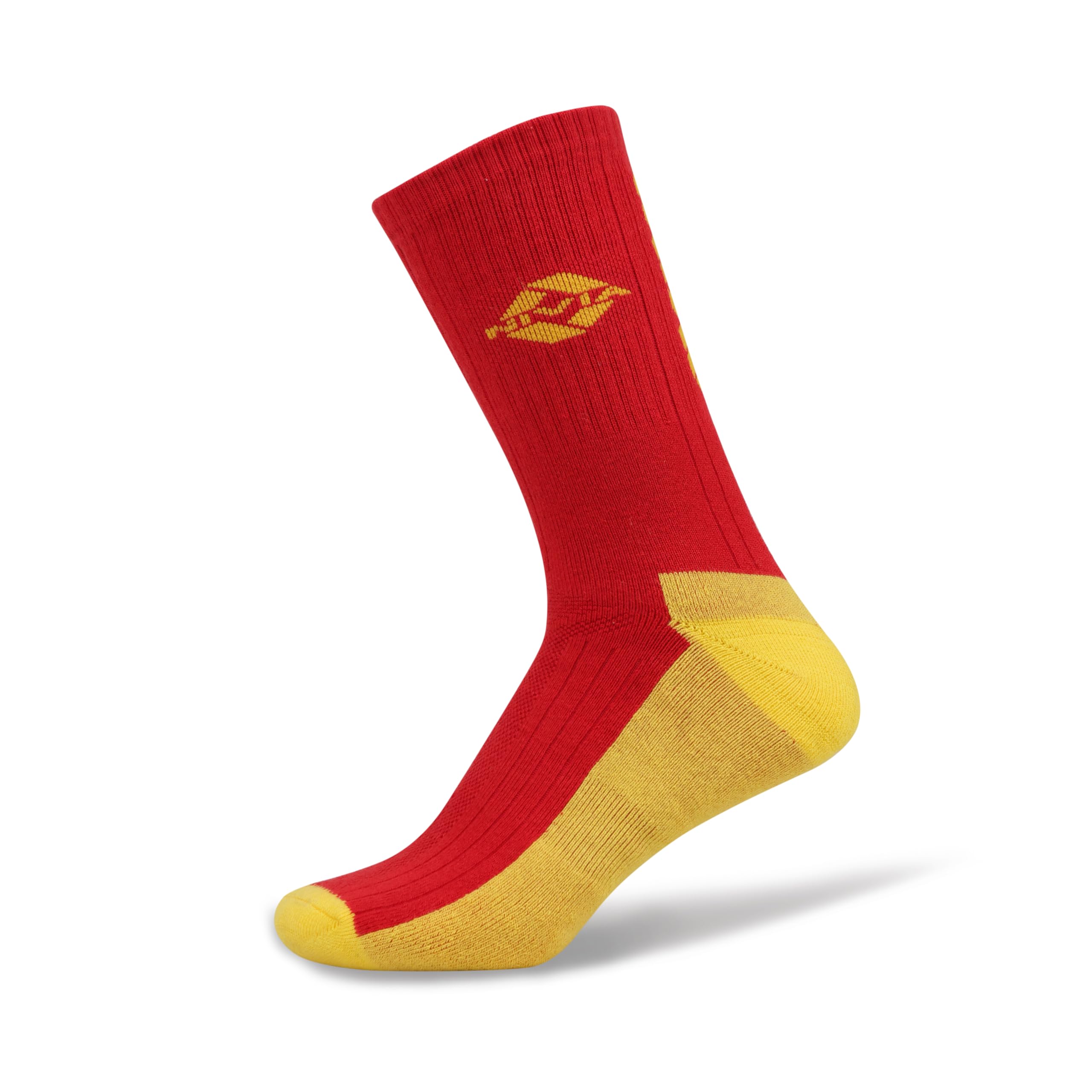 X PUNJAB KINGS Cricket Cotton Socks Red– Combed Cotton, Arch Support, Reinforced Heel & Toe For Training & Matchday-image-37